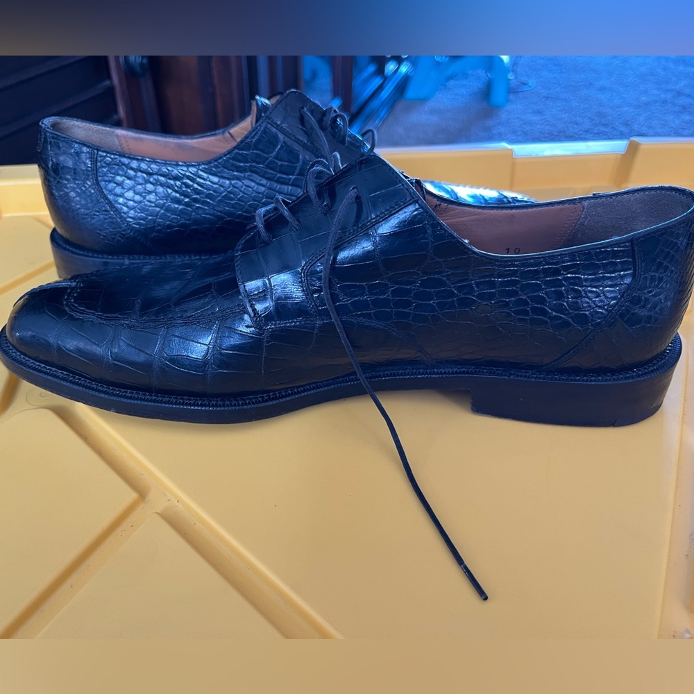 Mezlan Black Genuine Alligator Oxfords - Picture 7 of 12